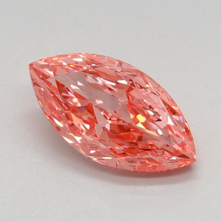 1.12 Ct. Fancy Vivid Pink Marquise Lab Grown Diamond