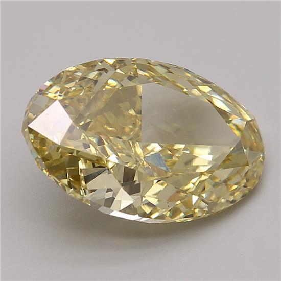 6.10 Ct. Fancy Intense Yellow Oval Lab Grown Diamond