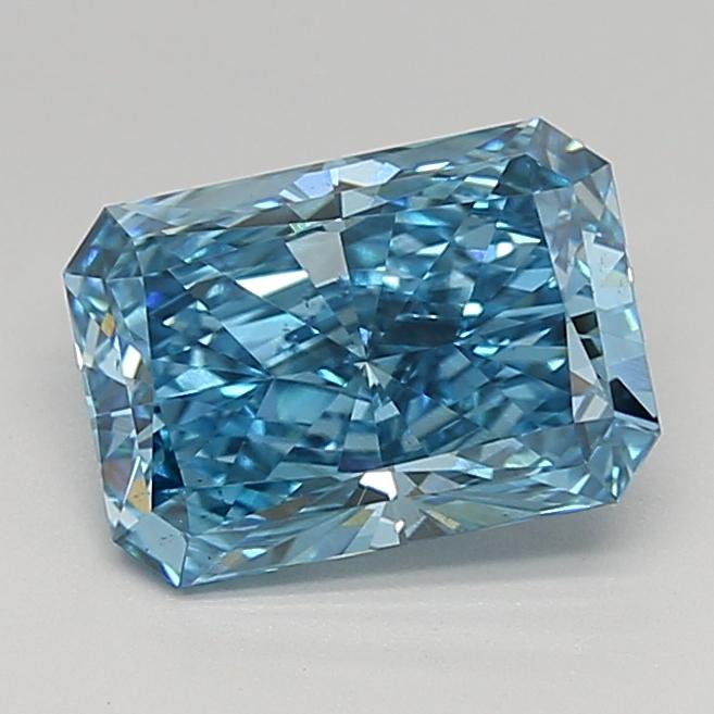2.02 Ct. Fancy Vivid  Blue Radiant Lab Grown Diamond
