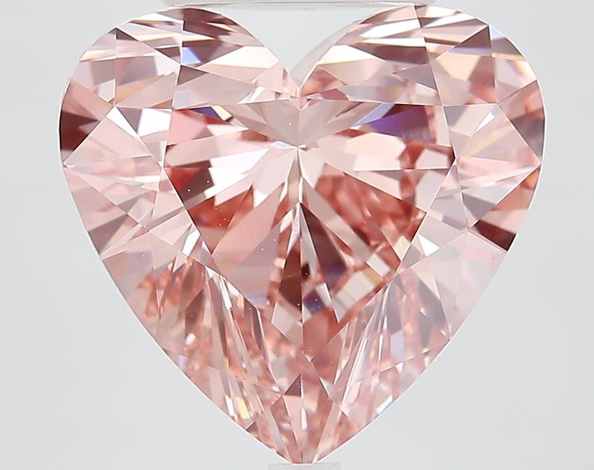 8.03 Ct. Fancy Vivid Pink Heart Lab Grown Diamond