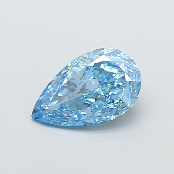 1.59 Ct. Fancy Vivid  Blue Pear Lab Grown Diamond