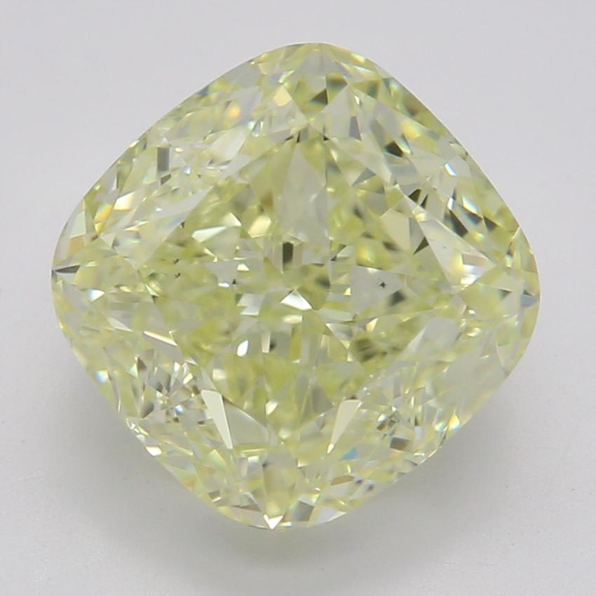 2.54 Ct. Fancy Light Yellow Cushion Diamond