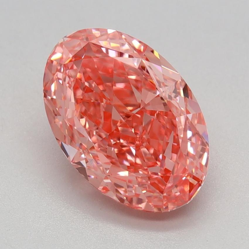 1.96 Ct. Fancy Vivid Pink Oval Lab Grown Diamond