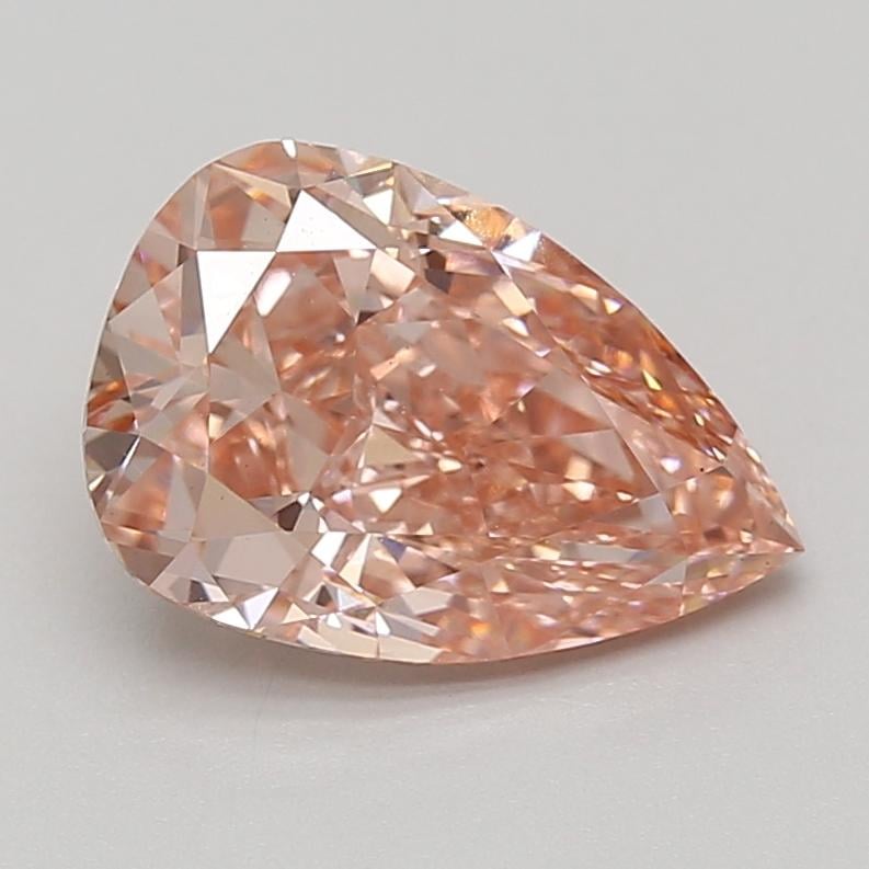 3.02 Ct. Fancy Vivid Pink Pear Lab Grown Diamond