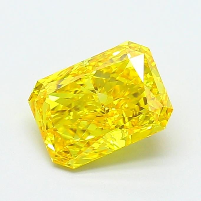 1.58 Ct. Fancy Vivid Yellow Radiant Lab Grown Diamond