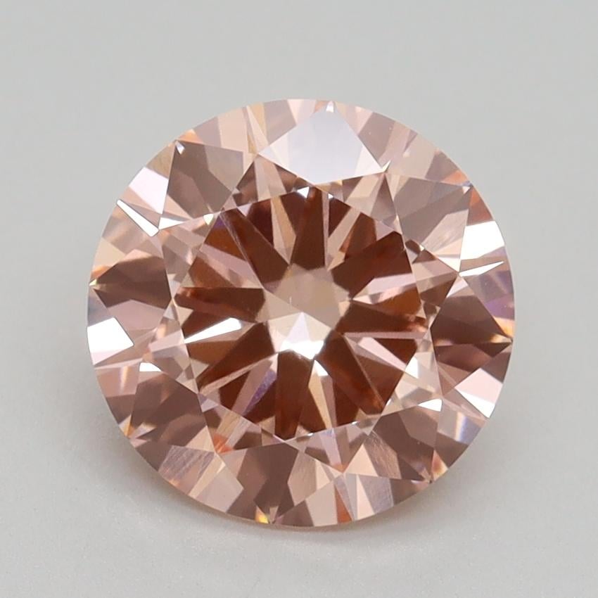 2.15 Ct. Fancy Intense Pink Round Lab Grown Diamond