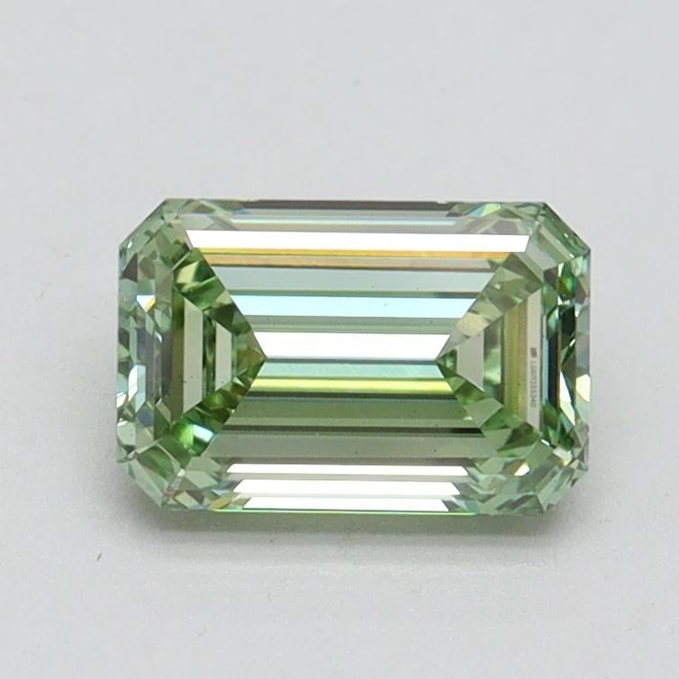 1.01 Ct. Fancy Intense Pacific Green Emerald Lab Grown Diamond