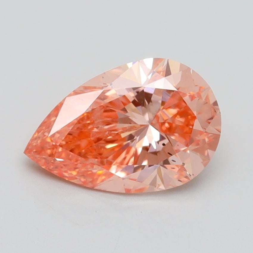 1.53 Ct. Fancy Intense Pink Pear Lab Grown Diamond
