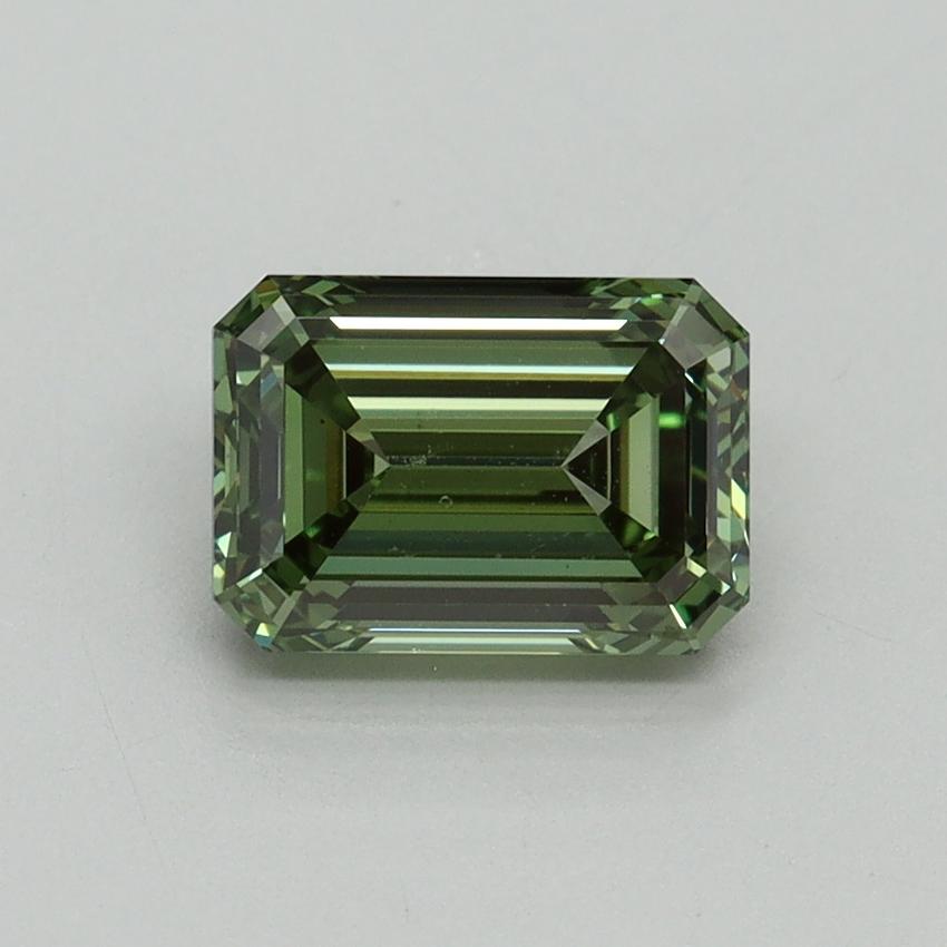 1.51 Ct. Fancy Vivid Green Emerald Lab Grown Diamond