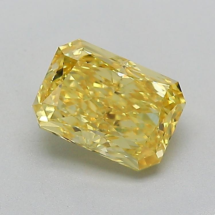 1.53 Ct. Fancy Vivid  Yellow Radiant Lab Grown Diamond