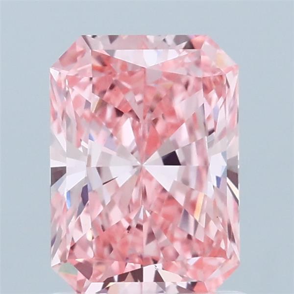 1.41 Ct. Fancy Vivid Pink Radiant Lab Grown Diamond