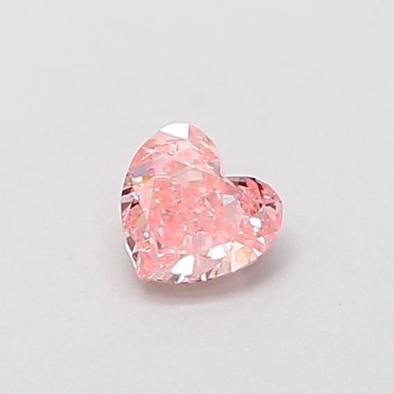 0.27 Ct. Fancy Intense  Pink Heart Lab Grown Diamond