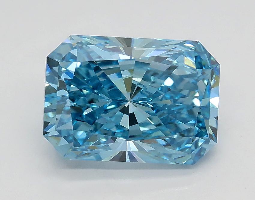 2.01 Ct. Fancy Vivid Blue Radiant Lab Grown Diamond