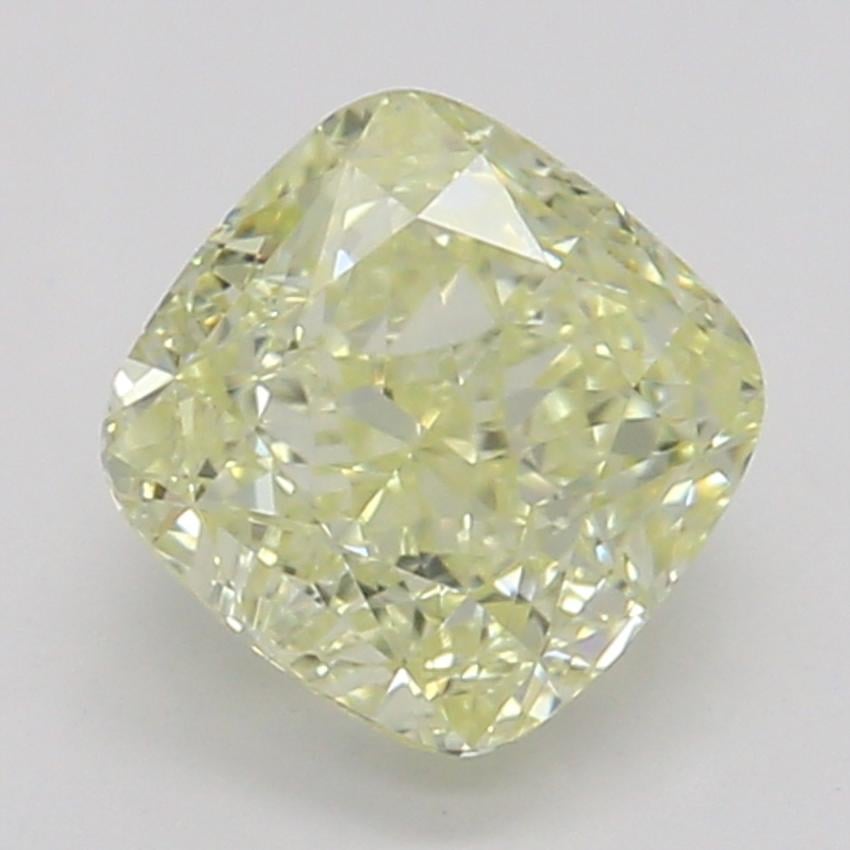 0.64 Ct. Fancy Light Yellow Cushion Diamond