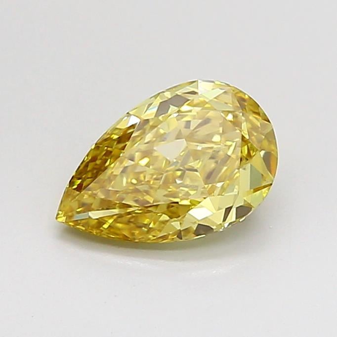 1.03 Ct. Fancy Intense Yellow Pear Lab Grown Diamond