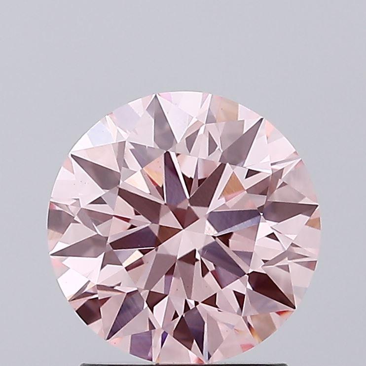 1.88 Ct. Fancy Vivid Pink Round Lab Grown Diamond