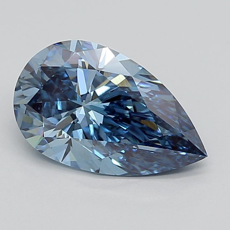 3.00 Ct. Fancy Vivid Blue Pear Lab Grown Diamond