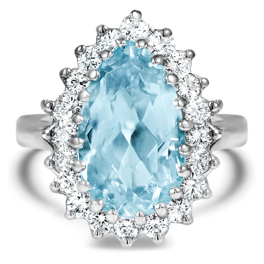 Retro Aquamarine Vintage Ring