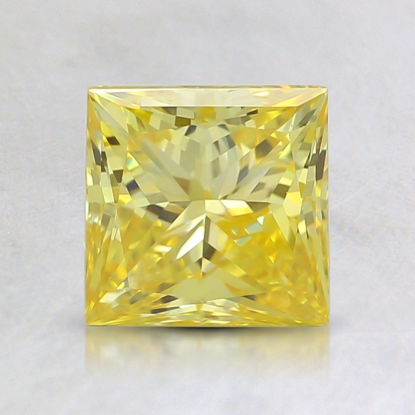1.20 Ct. Fancy Vivid Yellow Princess Lab Grown Diamond