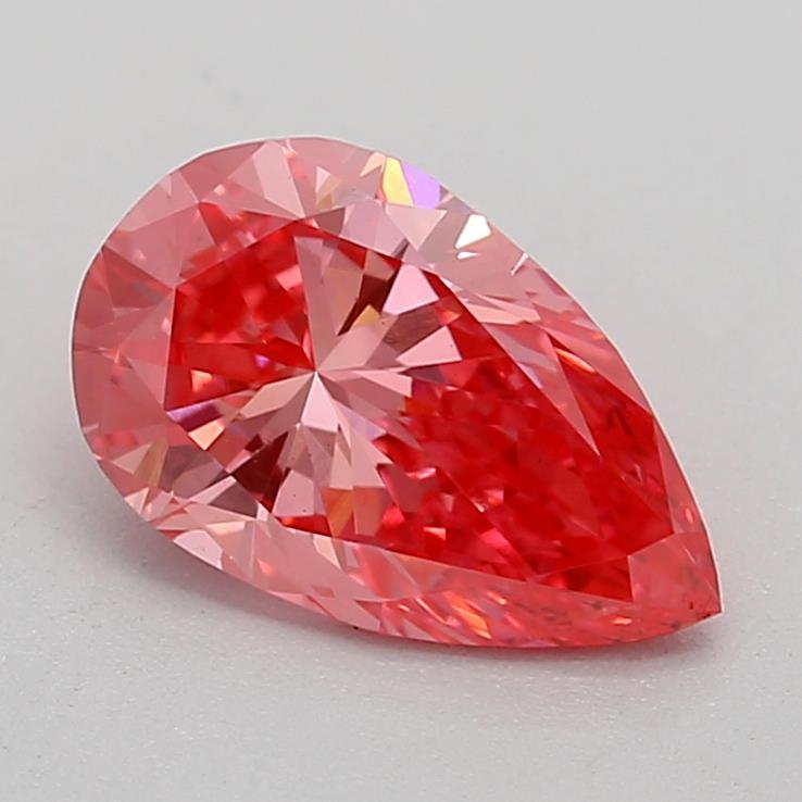 0.73 Ct. Fancy Vivid Pink Pear Lab Grown Diamond