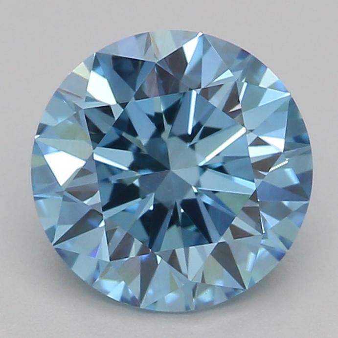 1.04 Ct. Fancy Vivid Blue Round Lab Grown Diamond