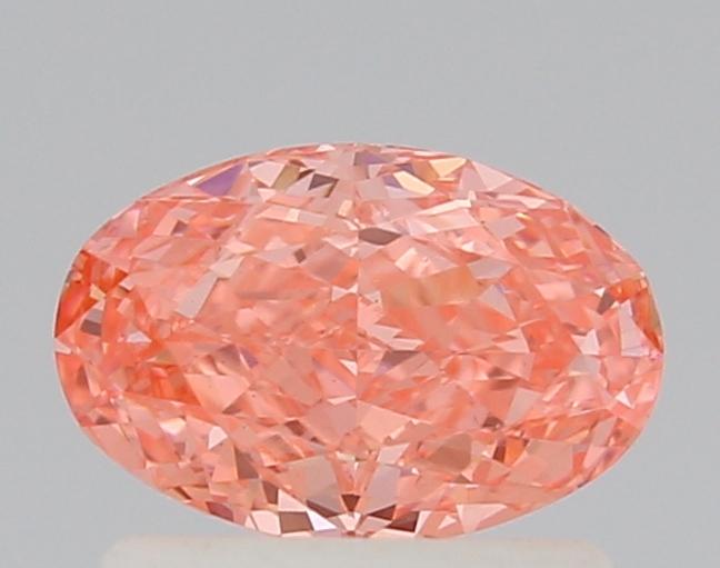 0.76 Ct. Fancy Vivid Pink Oval Lab Grown Diamond