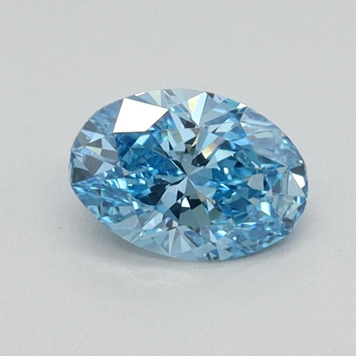 0.37 Ct. Fancy Vivid Blue Oval Lab Grown Diamond
