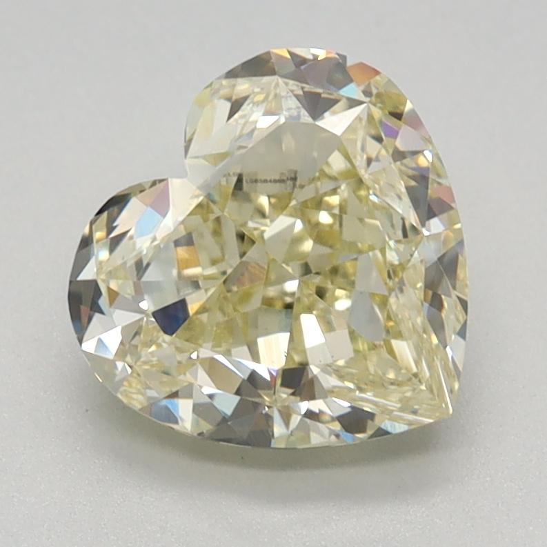 1.67 Ct. Fancy Light Yellow Heart Lab Grown Diamond