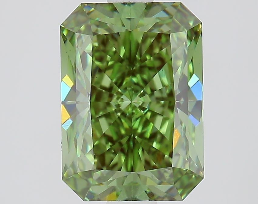 1.94 Ct. Fancy Vivid Green Radiant Lab Grown Diamond