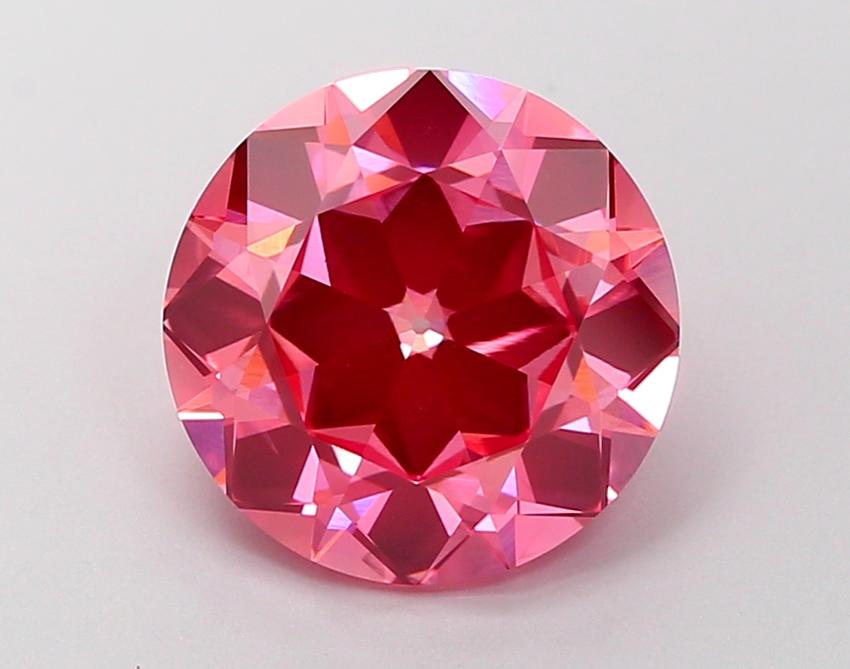 4.02 Ct. Fancy Vivid Pink Round Lab Grown Diamond