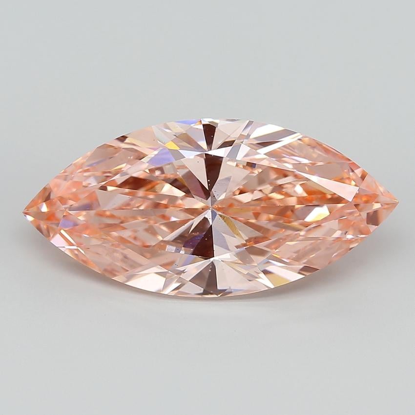 10.02 Ct. Fancy Vivid  Pink Marquise Lab Grown Diamond