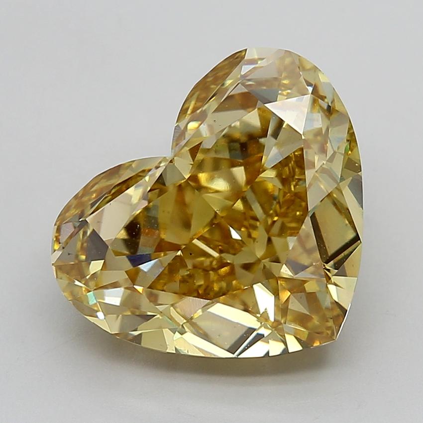 10.30 Ct. Fancy Intense  Yellow Heart Lab Grown Diamond