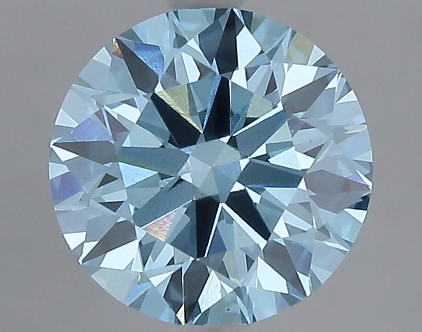 2.00 Ct. Fancy Vivid Blue Round Lab Grown Diamond