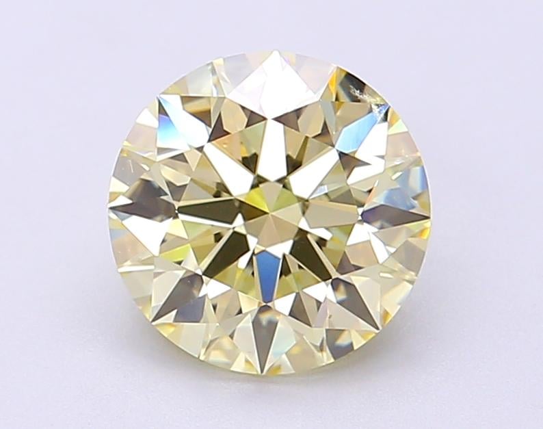 2.05 Ct. Fancy Light Yellow Round Lab Grown Diamond