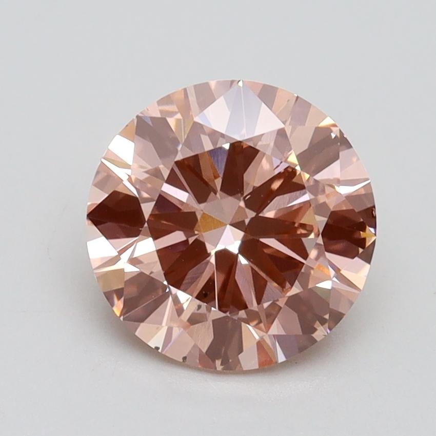 1.80 Ct. Fancy Intense Pink Round Lab Grown Diamond