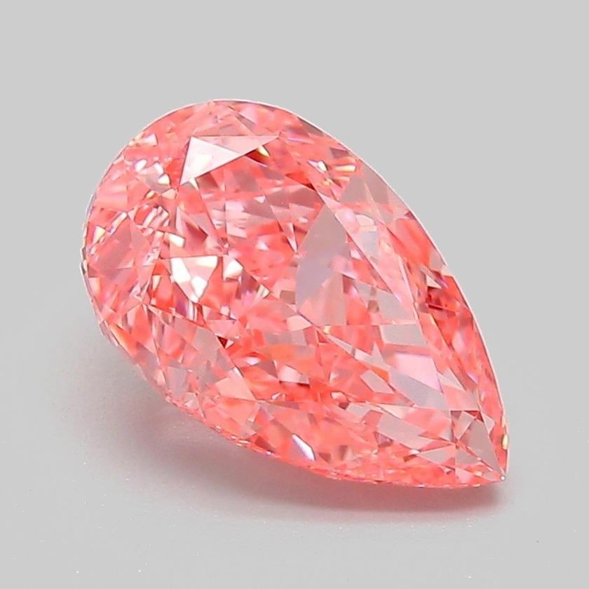 2.04 Ct. Fancy Vivid Pink Pear Lab Grown Diamond