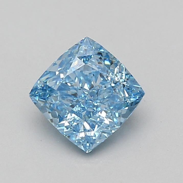 1.45 Ct. Fancy Vivid Blue Cushion Lab Grown Diamond