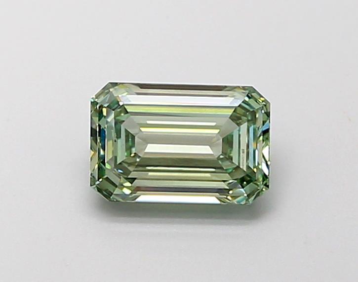 1.10 Ct. Fancy Vivid Green Emerald Lab Grown Diamond