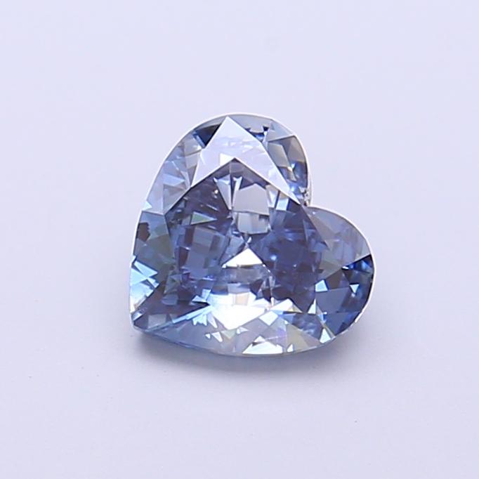 1.00 Ct. Fancy Vivid  Blue Heart Lab Grown Diamond