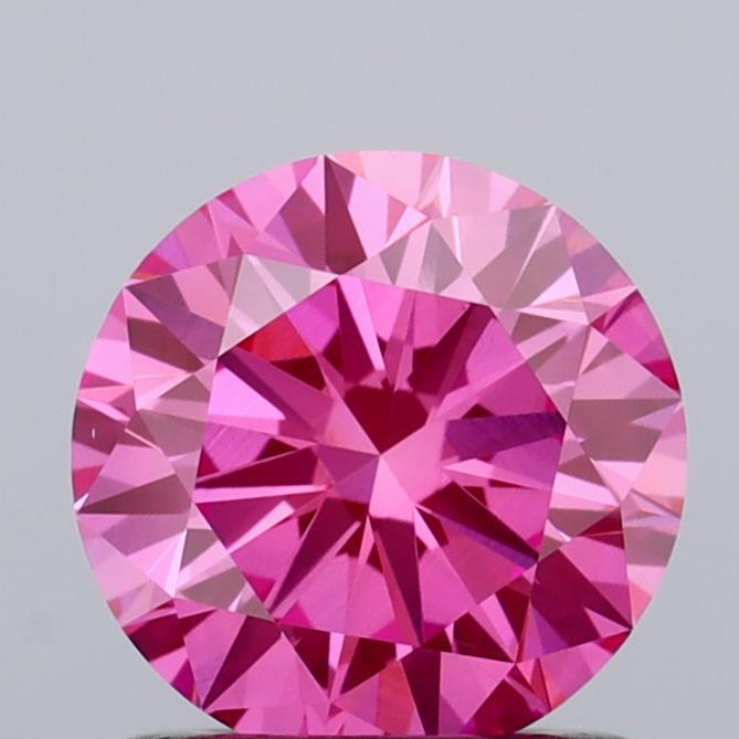 1.00 Ct. Fancy Vivid Pink Round Lab Grown Diamond