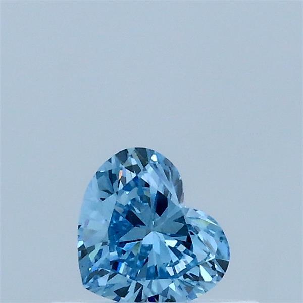 0.30 Ct. Fancy Vivid Blue Heart Lab Grown Diamond
