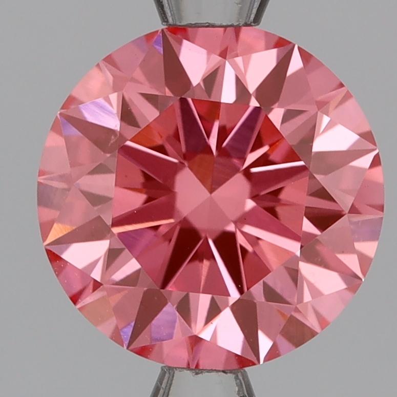 2.07 Ct. Fancy Vivid Pink Round Lab Grown Diamond