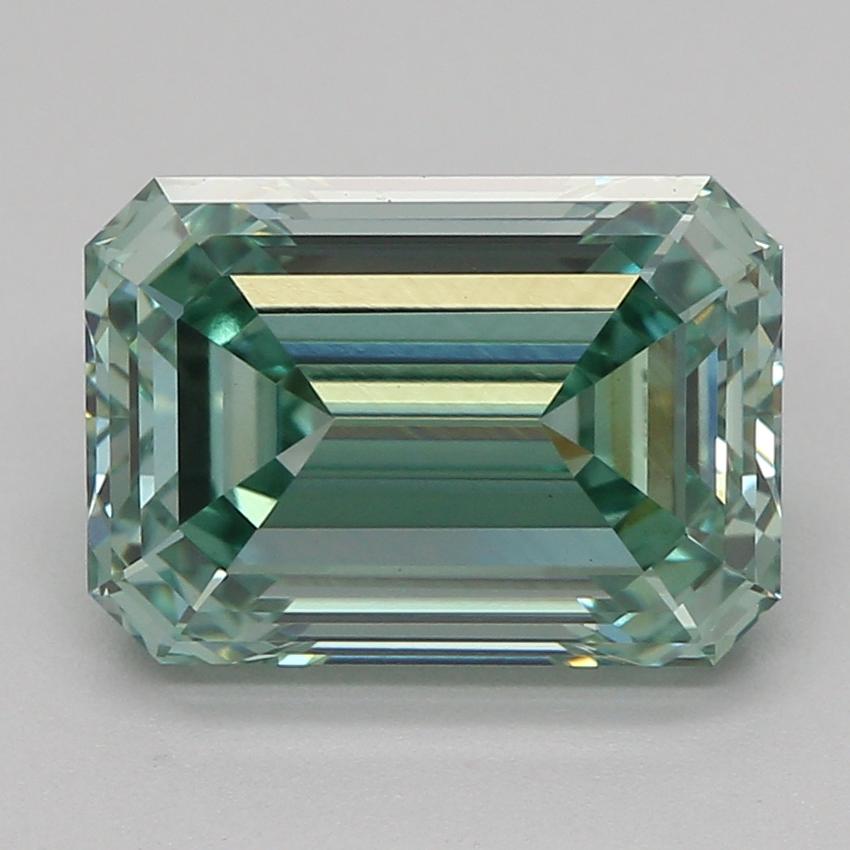 2.07 Ct. Fancy Vivid Green Emerald Lab Grown Diamond