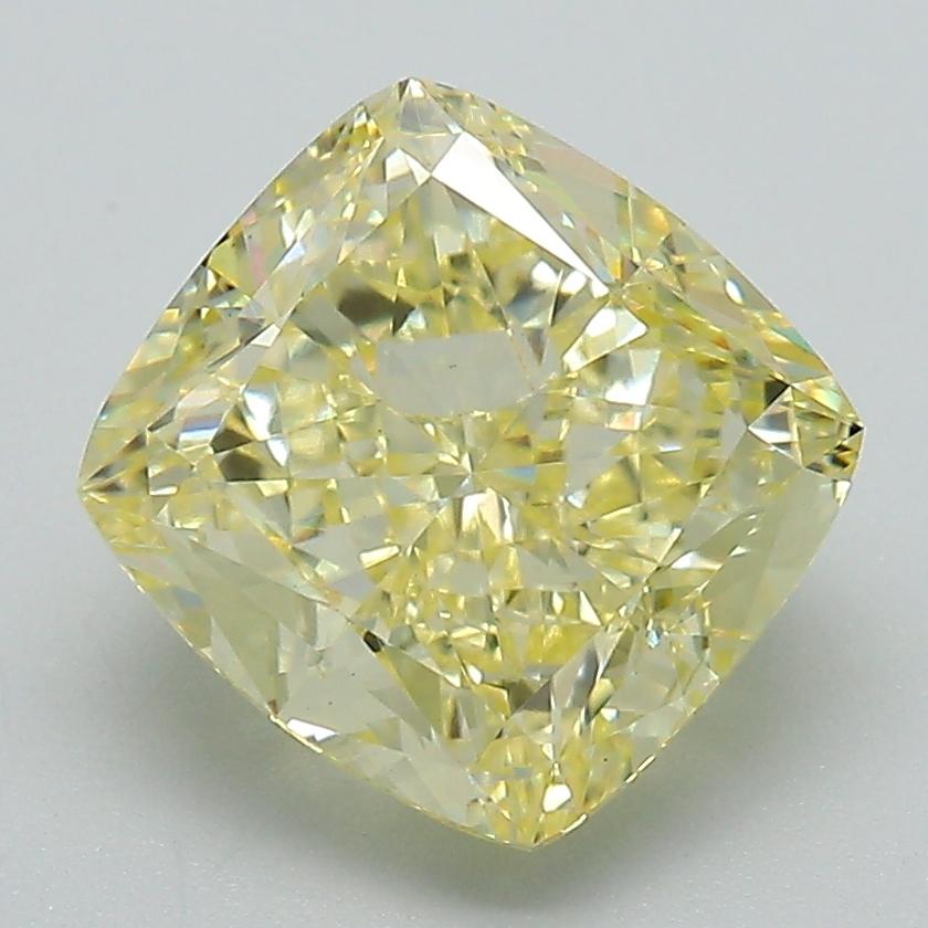 3.58 Ct. Fancy Intense Yellow Cushion Lab Grown Diamond
