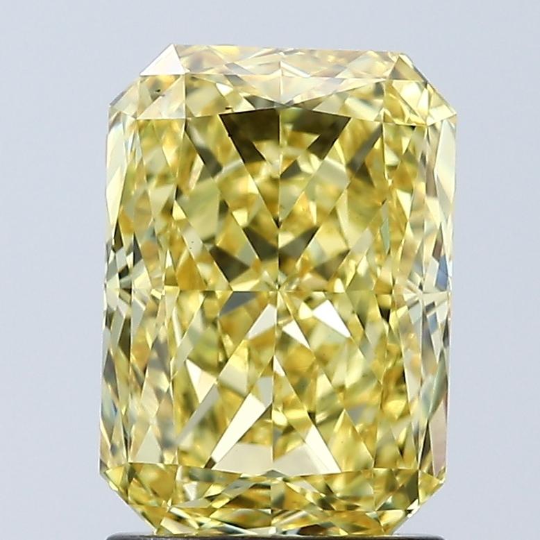 2.05 Ct. Fancy Vivid Yellow Radiant Lab Grown Diamond