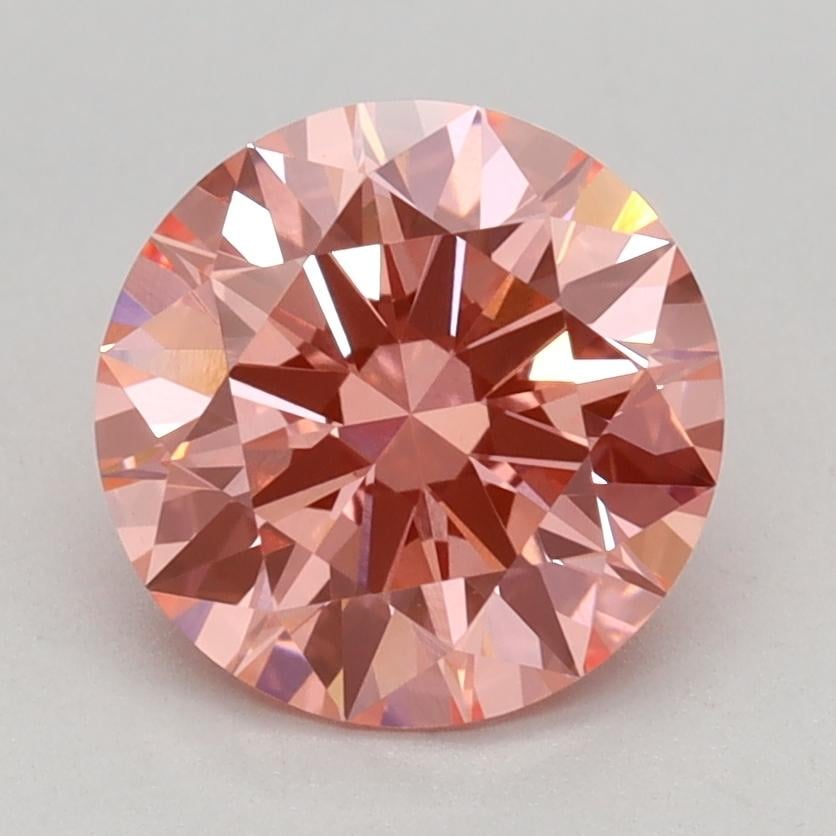 1.56 Ct. Fancy Vivid Pink Round Lab Grown Diamond