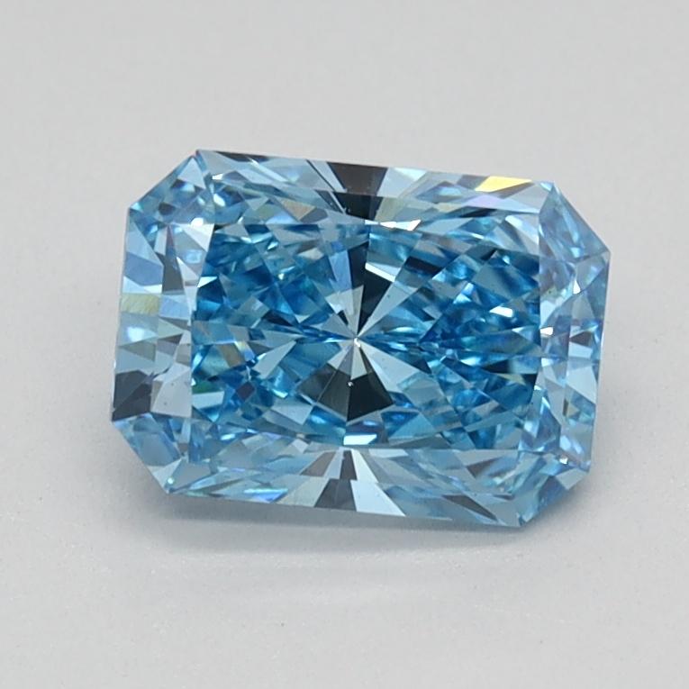 0.83 Ct. Fancy Vivid Blue Radiant Lab Grown Diamond