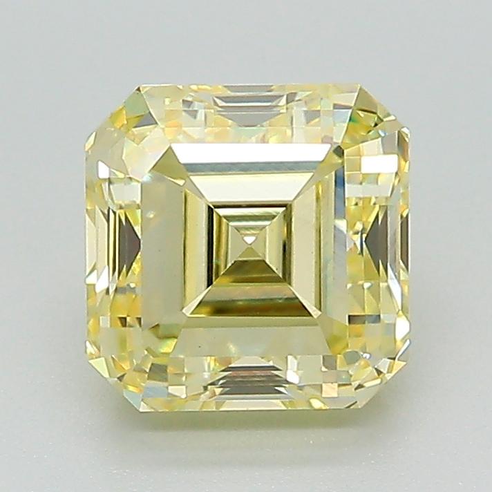 2.01 Ct. Fancy Yellow Asscher Lab Grown Diamond