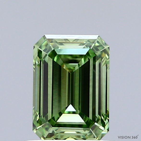 1.02 Ct. Fancy Vivid Green Emerald Lab Grown Diamond
