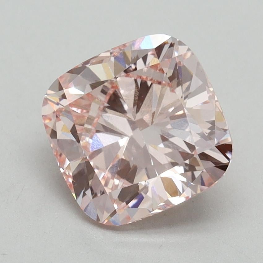 2.02 Ct. Fancy Intense Pink Cushion Lab Grown Diamond